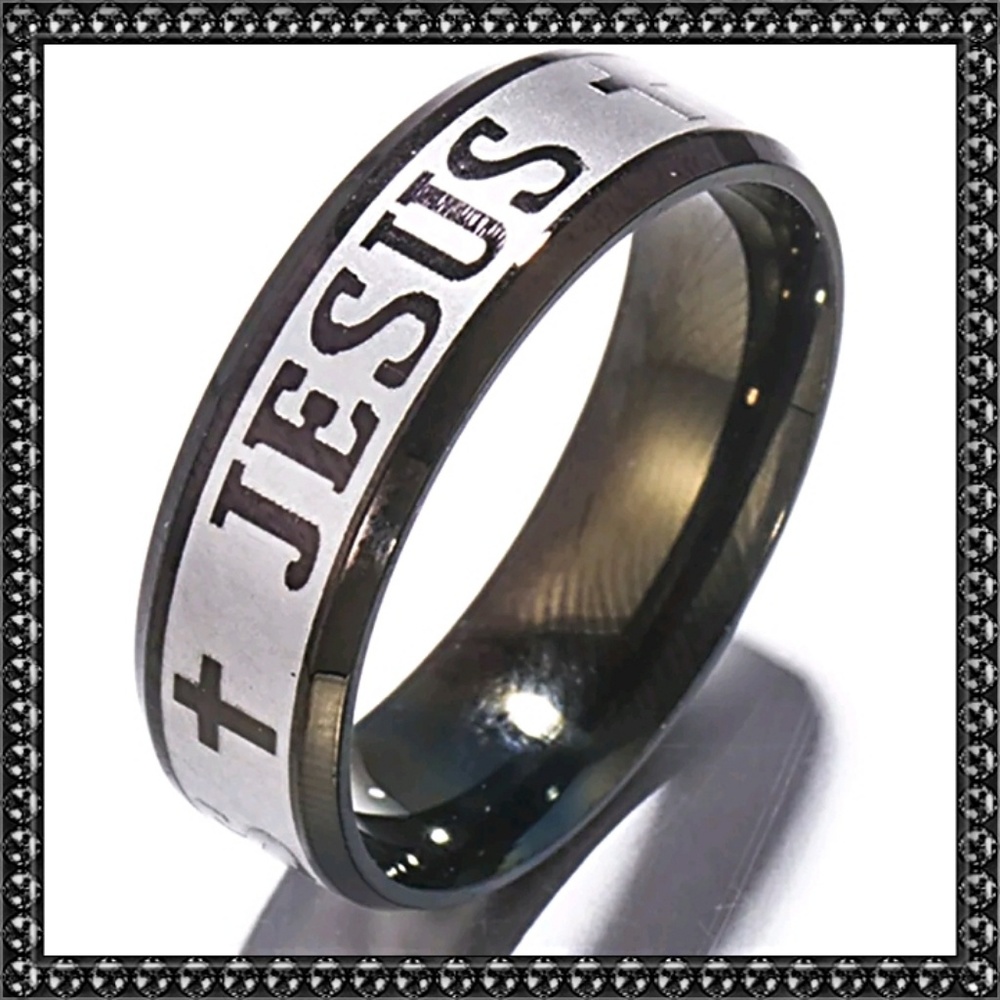 Stainless Steel Christian Ring